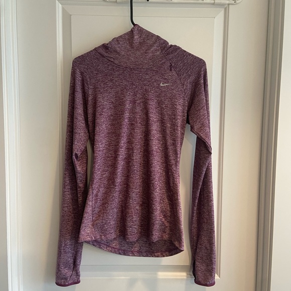 Purple Dry fit Nike Hooded Long Sleeve XS - Picture 1 of 5